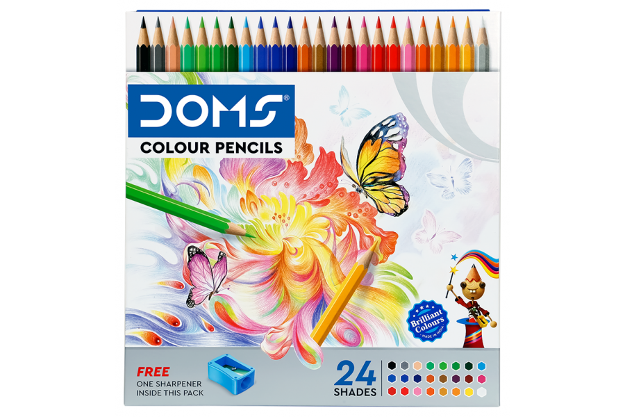 Buy Doms Colour Pencils 12 Shades online @  - School &  Office Supplies Online India