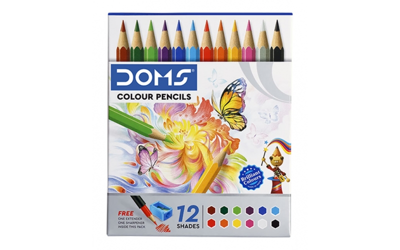 Doms Colour Pencils 12 Shades