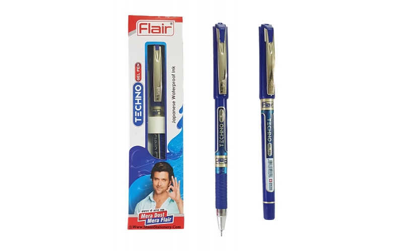 Flair Techno Gel Pen Blue