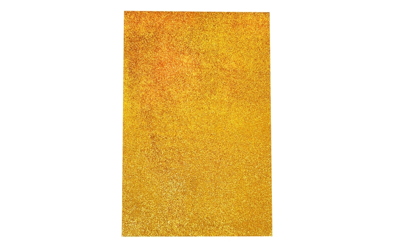 Glitter Foam Sheet Gold Color for Art & Craft| A4, Non-Adhesive
