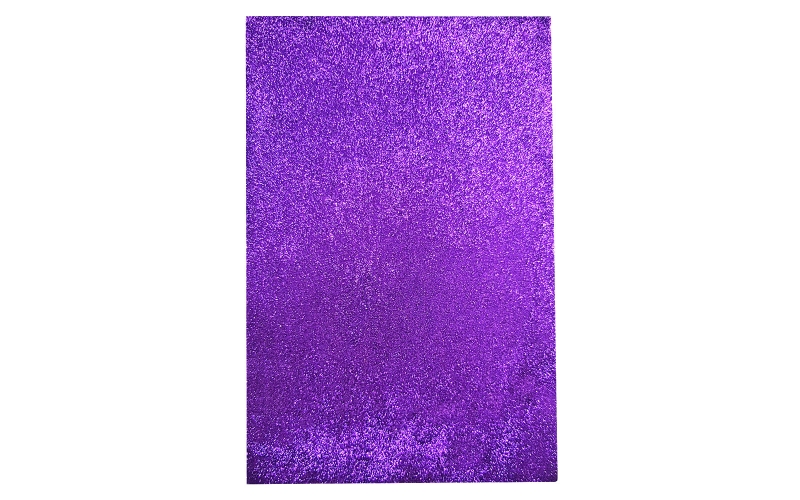 Glitter Foam Sheet Purple Color for Art & Craft| A4, Non-Adhesive