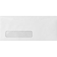 White Window Paper Envelope 9x4 inch