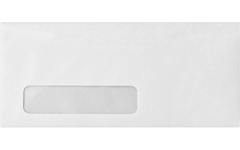 White Window Paper Envelope 11x5 inch